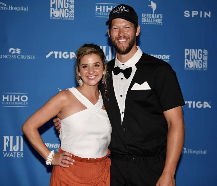 Ellen and Clayton Kershaw at their annual fundraiser