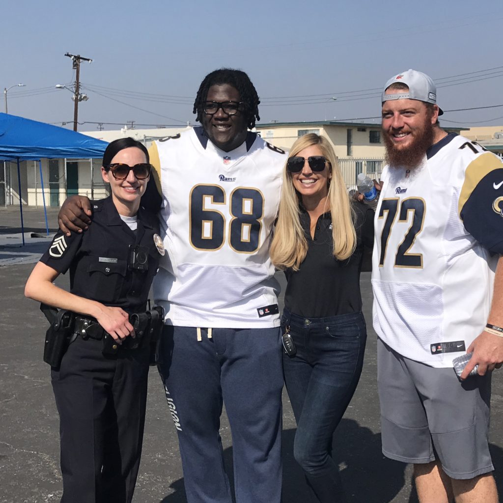 LAPD and Rams Delivery