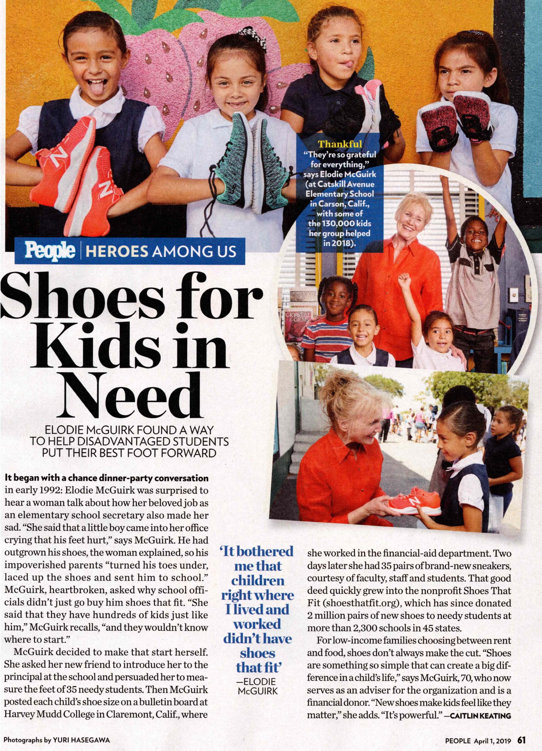 People Magazine – Shoes for Kids in Need