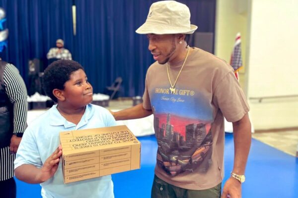 Mercedes-Benz brought new shoes and special guest, Ludacris, to a school in Atlanta