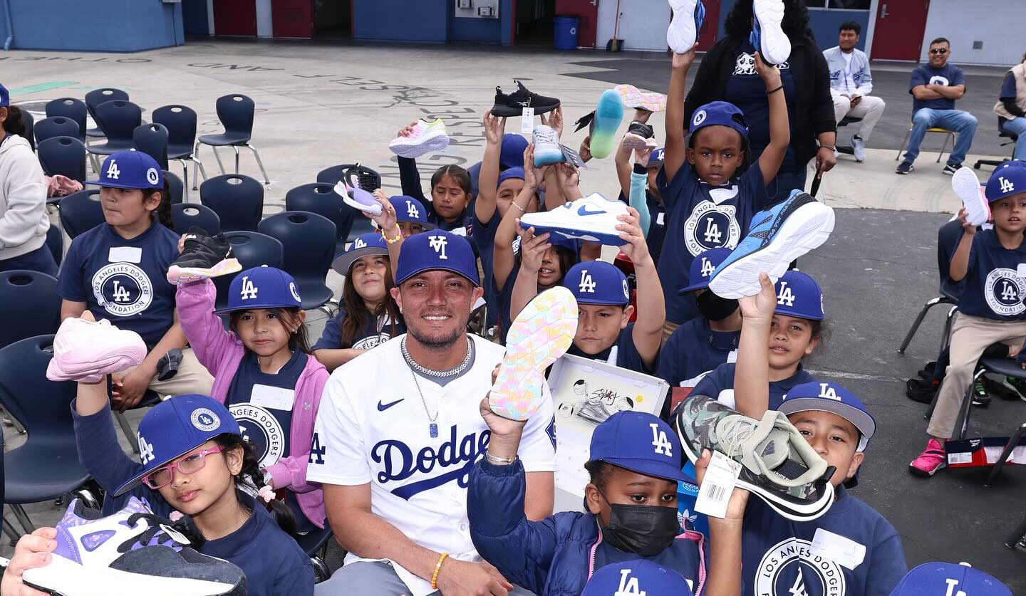 New Shoes, a Visit from Miguel Rojas, and Dodgers Tickets!